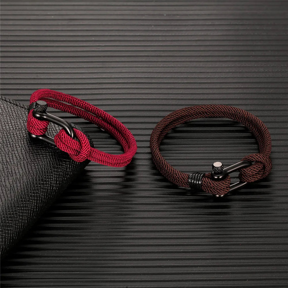 Unisex Outdoor Camping Rescue Emergency Rope Bracelet