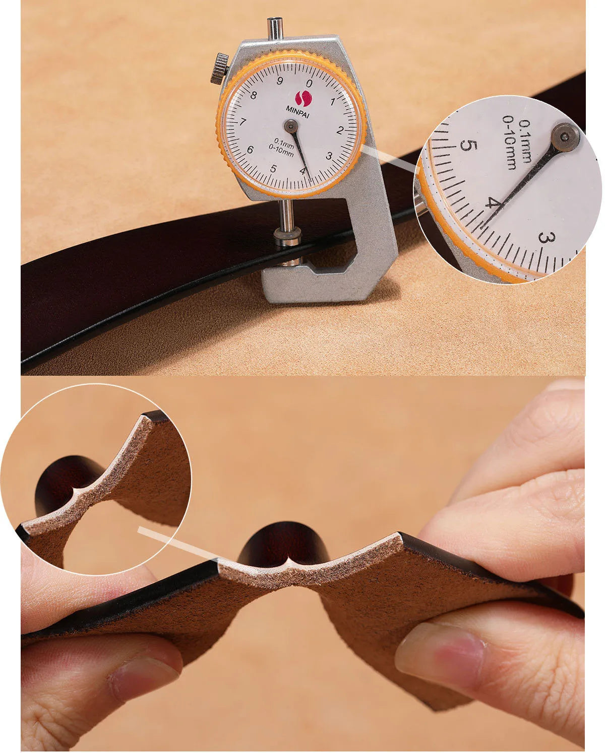 Vintage Alloy Pin Buckle High Quality Cow Genuine Leather Mens Belt