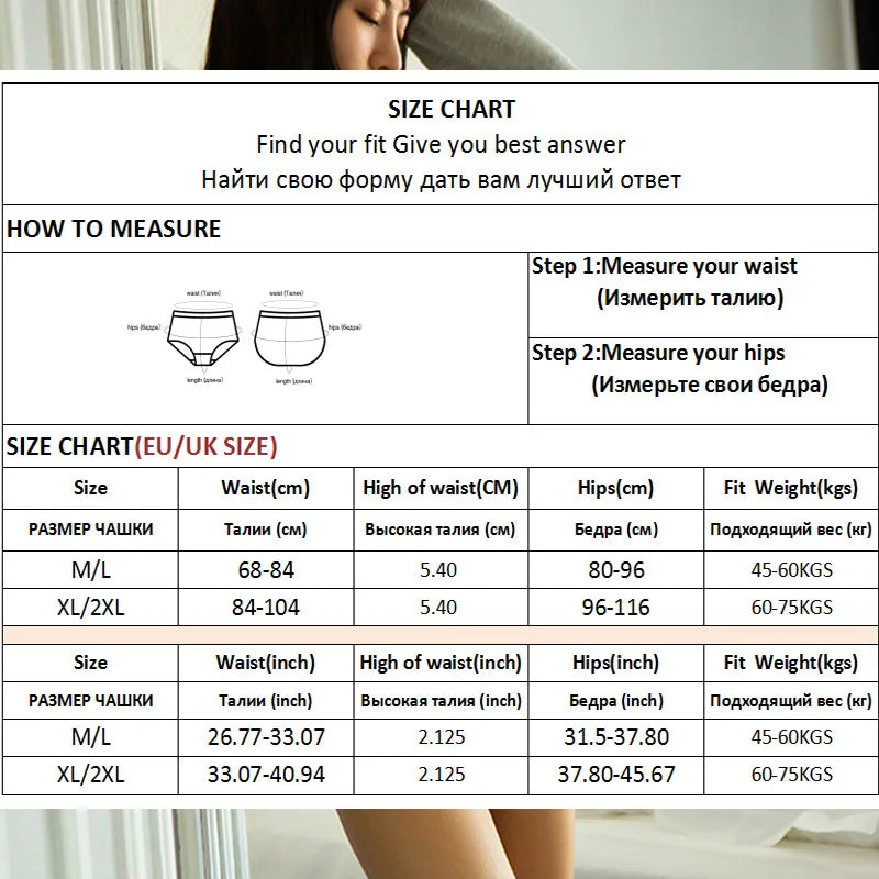 3pcs Womens Panties Sexy Underwear Large Size Thong Seamless