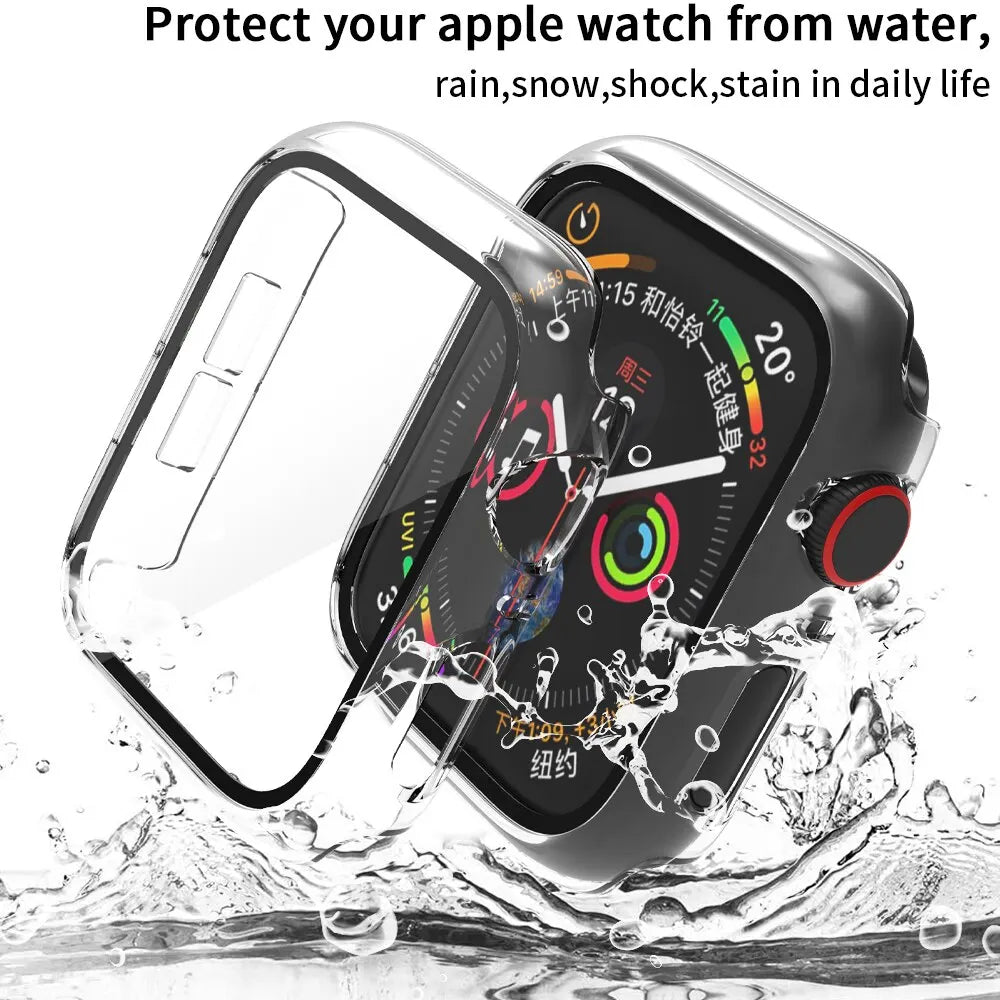 2pcs Cover For Apple Watch Screen Protector Case
