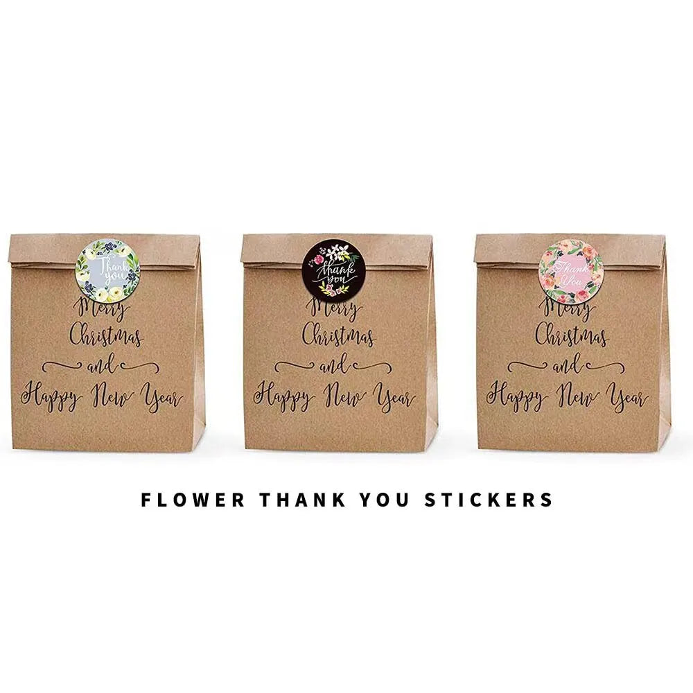 500pcs Roll Thank You Stickers Labels Stamps Wedding Decoration