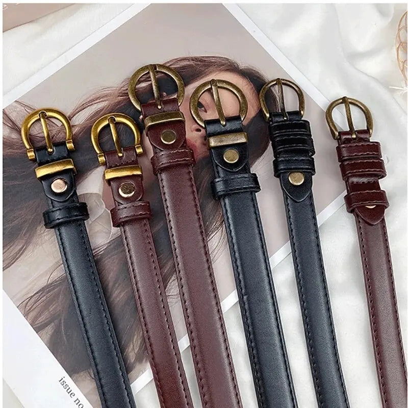 Womens Belt Cowhide Leather Girdle