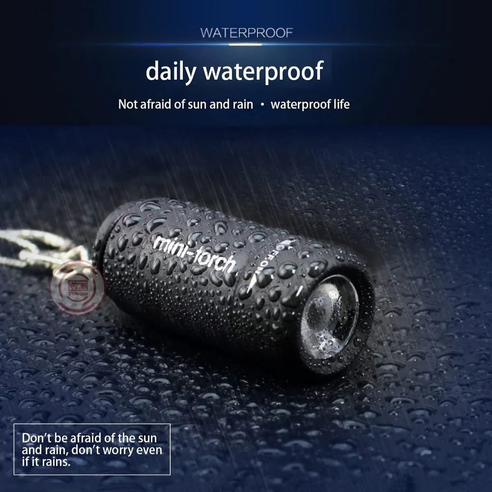 USB Rechargeable Pocket Torch Keychain Never Be Caught in the Dark Again