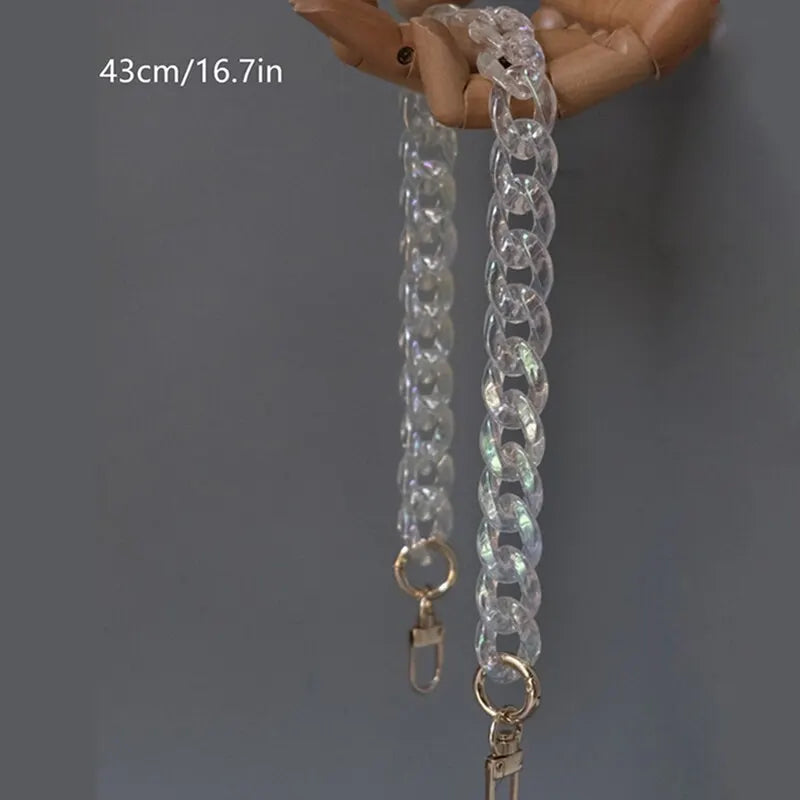 Womens Colorful Chain Strap Bag 43cm