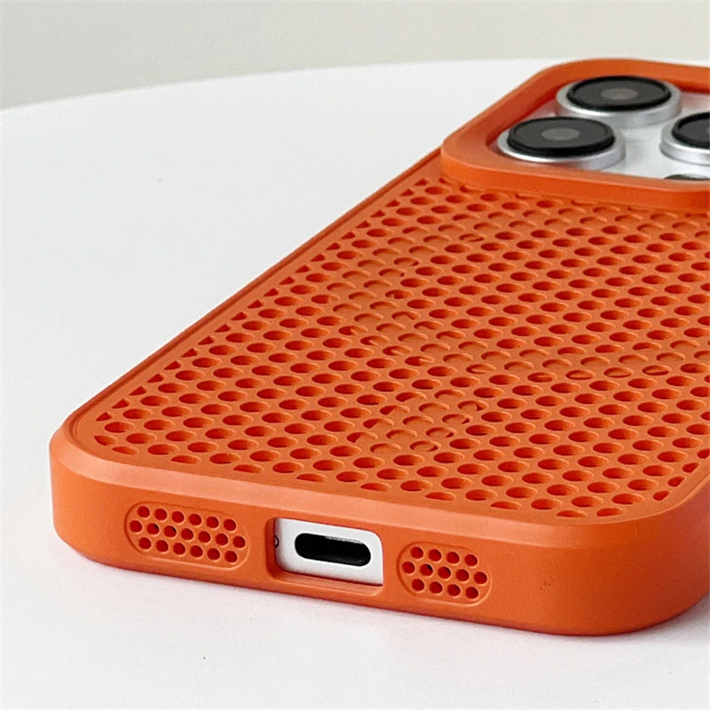 Heat Dissipation Mesh For Magsafe Magnetic Case For iPhone 15 14 13 12