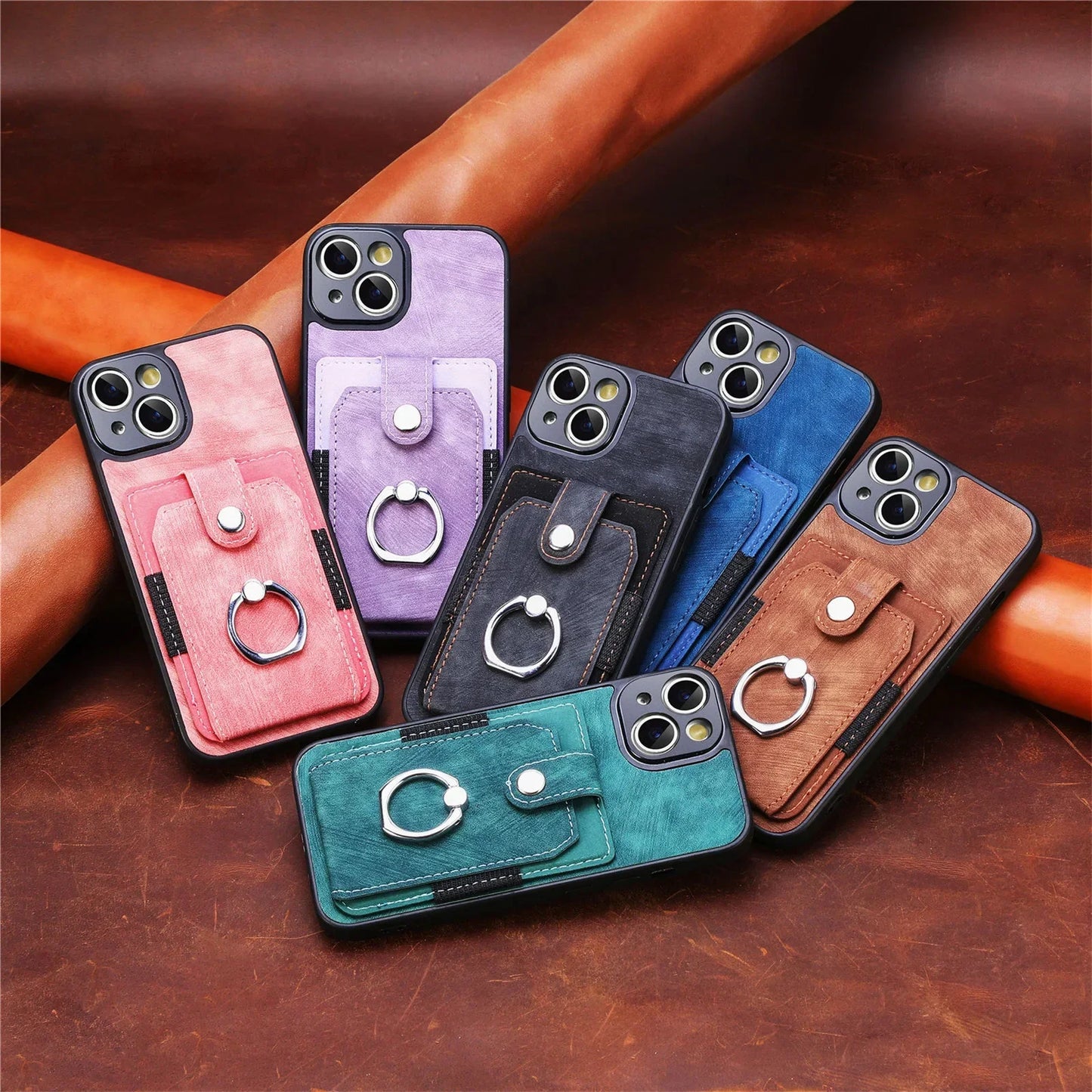Wallet Card Slot Leather Phone Case For iPhone 15 14 13 12 11 Pro Max