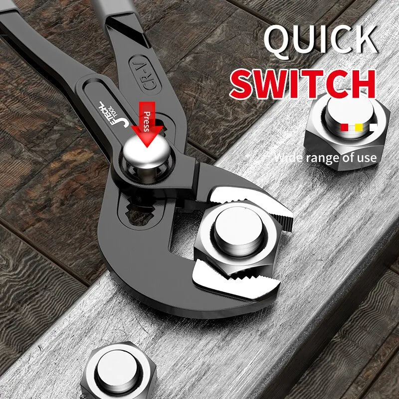 Water Pump Pliers Quick Release Pipe Wrench