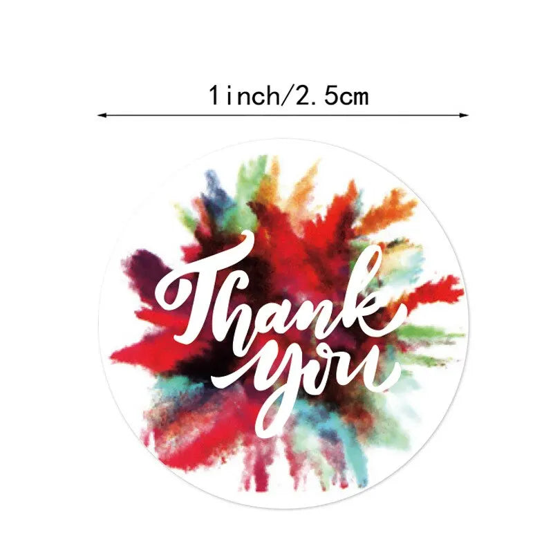 500pcs Roll Thank You Stickers Labels Stamps Wedding Decoration