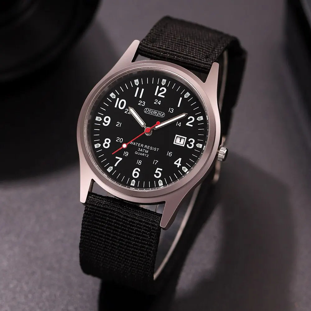 Fashion Mens Watch Luminous Hands Military Sports