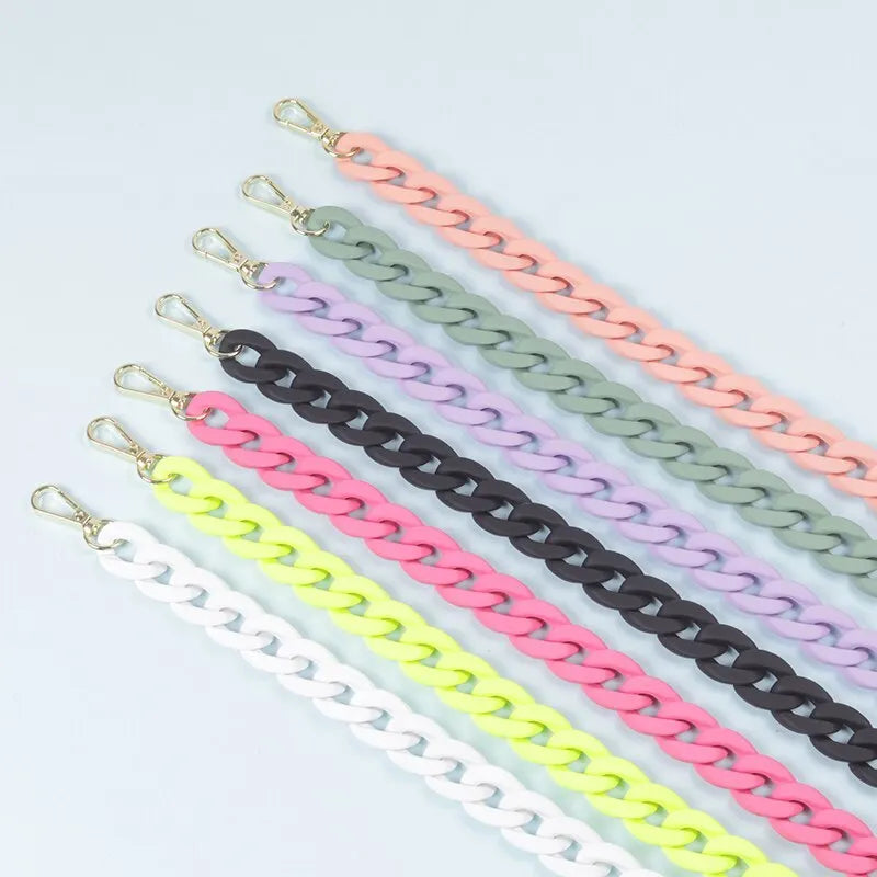 Womens Colorful Chain Strap Bag 43cm