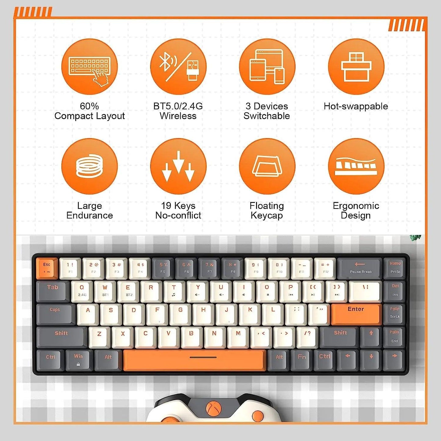 Ziyoulang 60% Wireless Keyboard - On Sale On