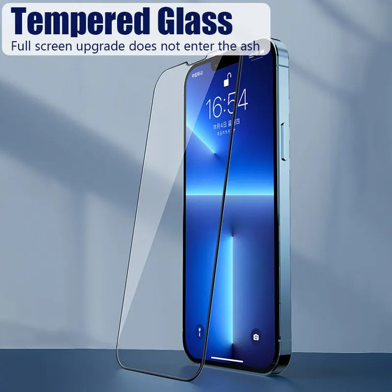 4PCS Full Cover Tempered Glass for iPhone Screen Protector