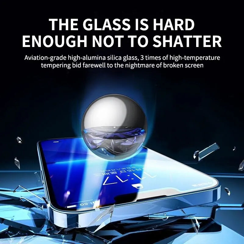 4PCS 9D Screen Protector Tempered Glass For iPhone