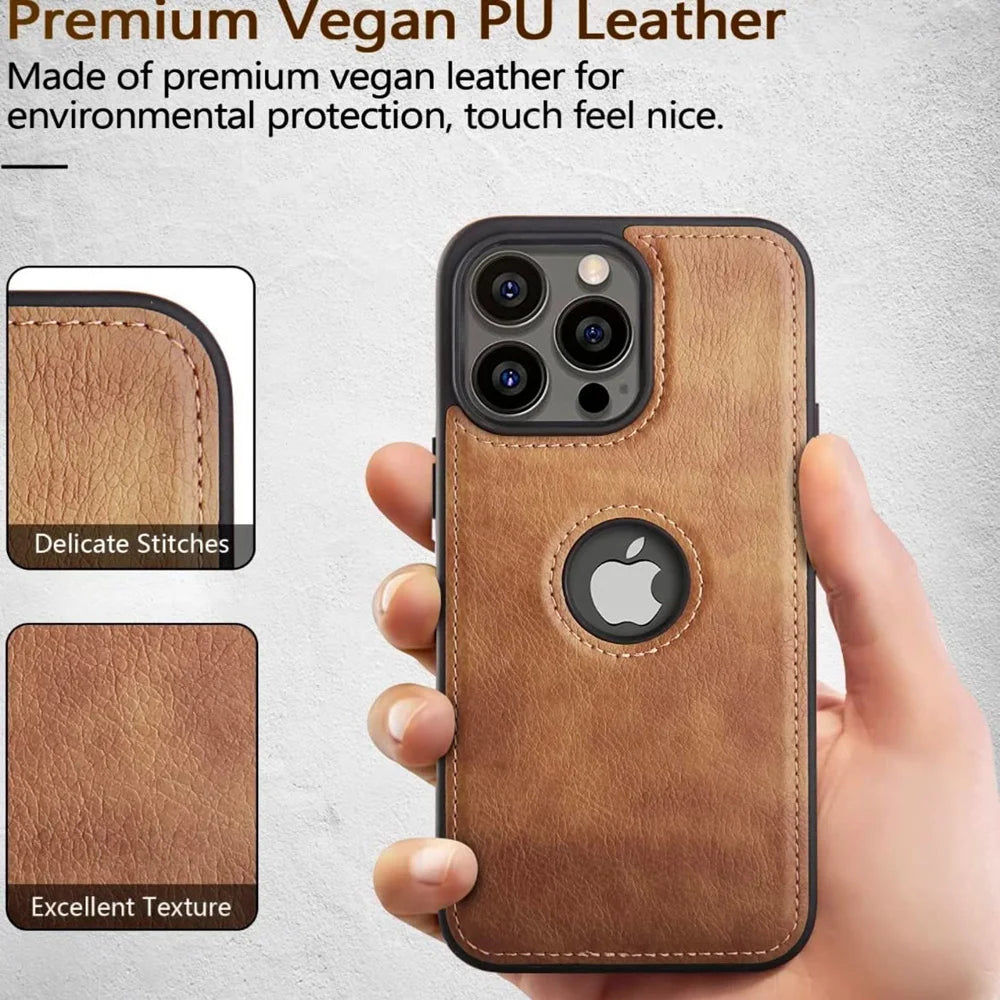 Ultra Thin Slim Leather Phone Case For iPhone 14 13 12 11 Pro Max