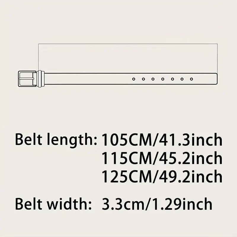Mens Suede Belt Retro Trend Alloy Buckle