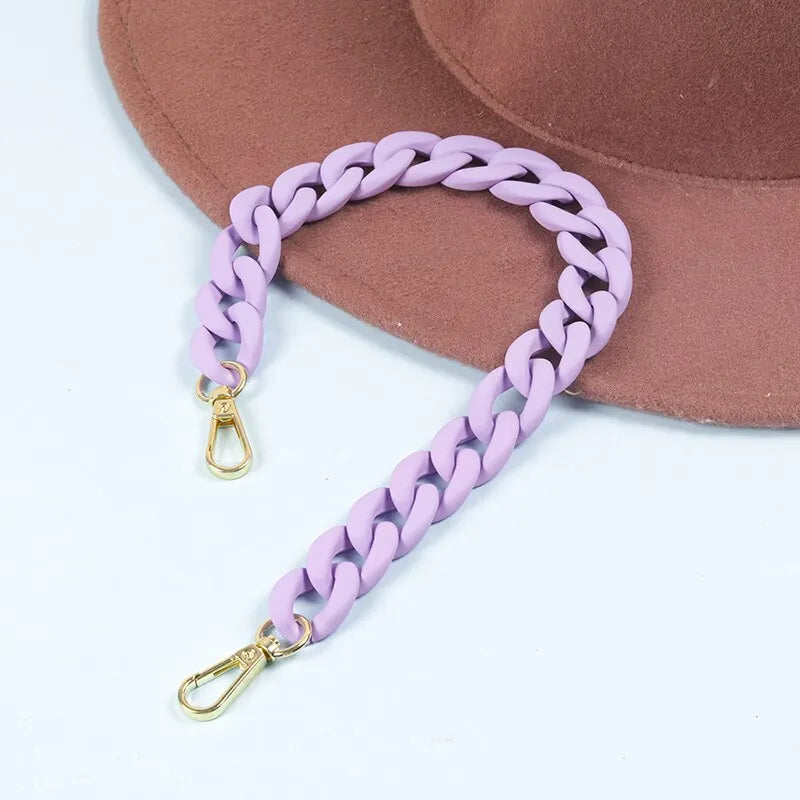 Womens Colorful Chain Strap Bag 43cm