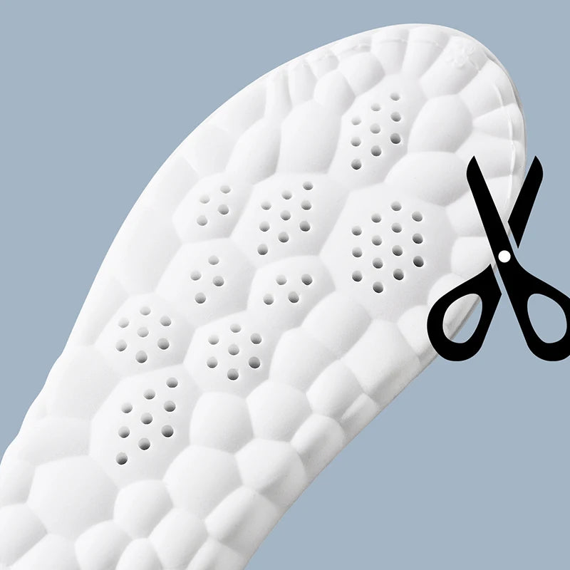 Ultimate Comfort Latex Sport Insoles for Arch Support and Shock Absorption