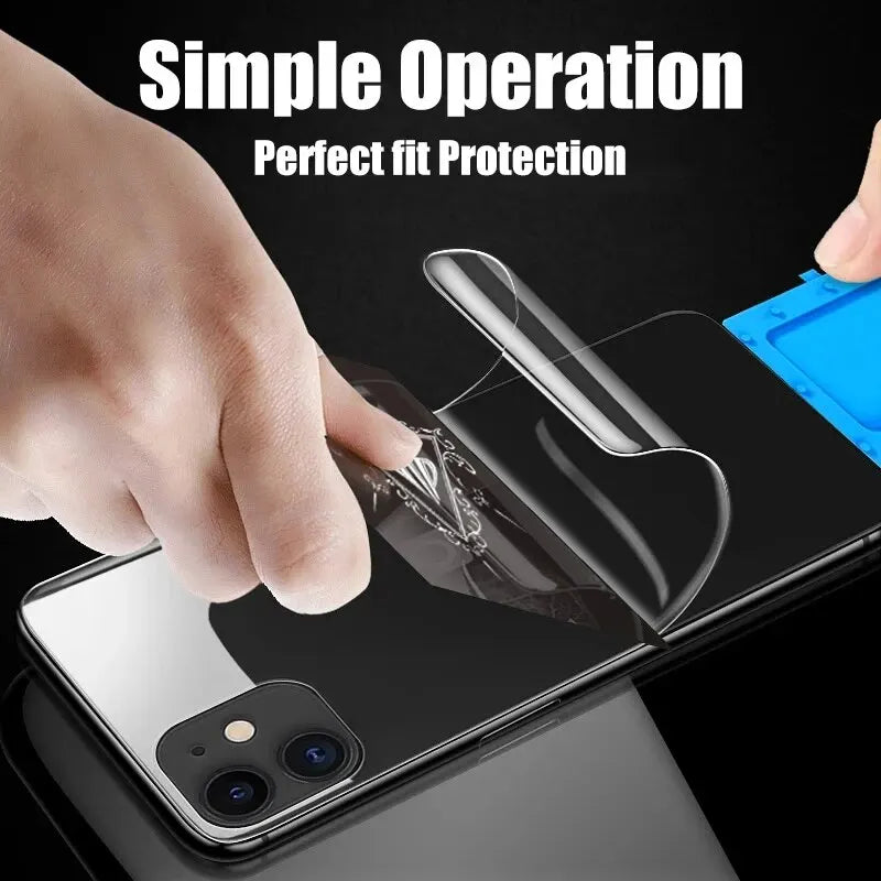 4Pcs Full Cover Hydrogel Back Film Protectors For iPhone