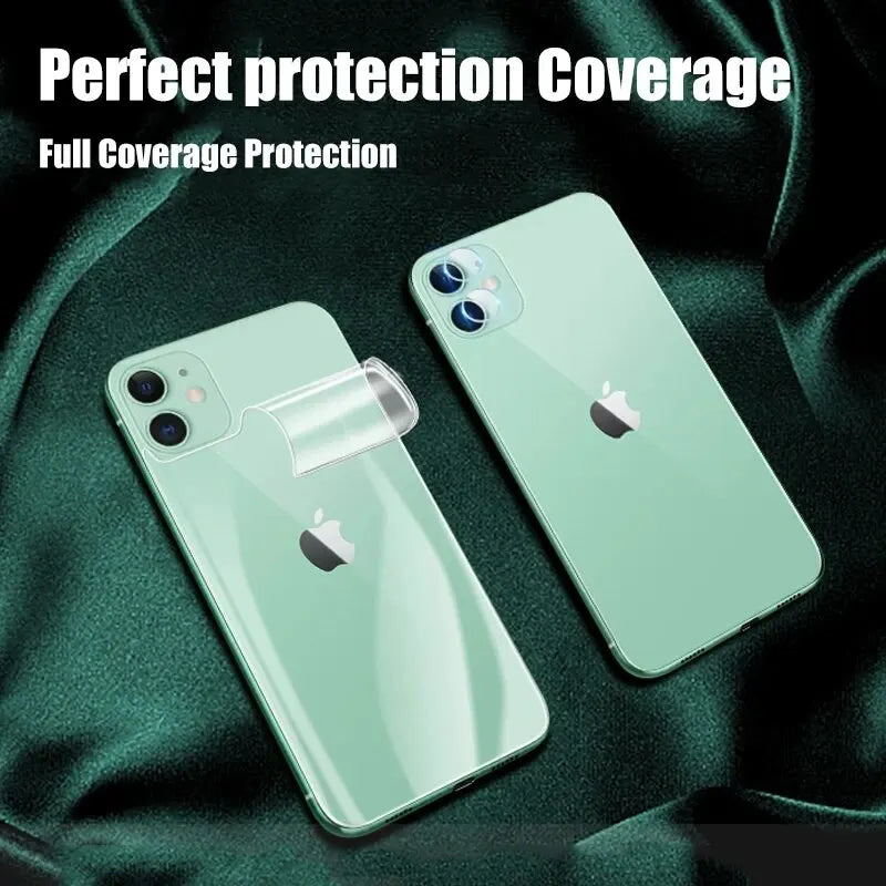 4Pcs Full Cover Hydrogel Back Film Protectors For iPhone