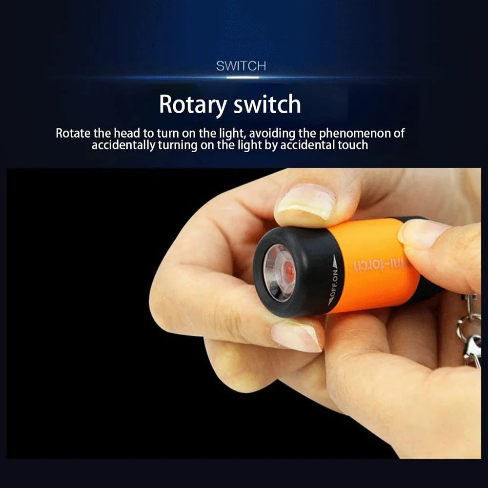 USB Rechargeable Pocket Torch Keychain Never Be Caught in the Dark Again