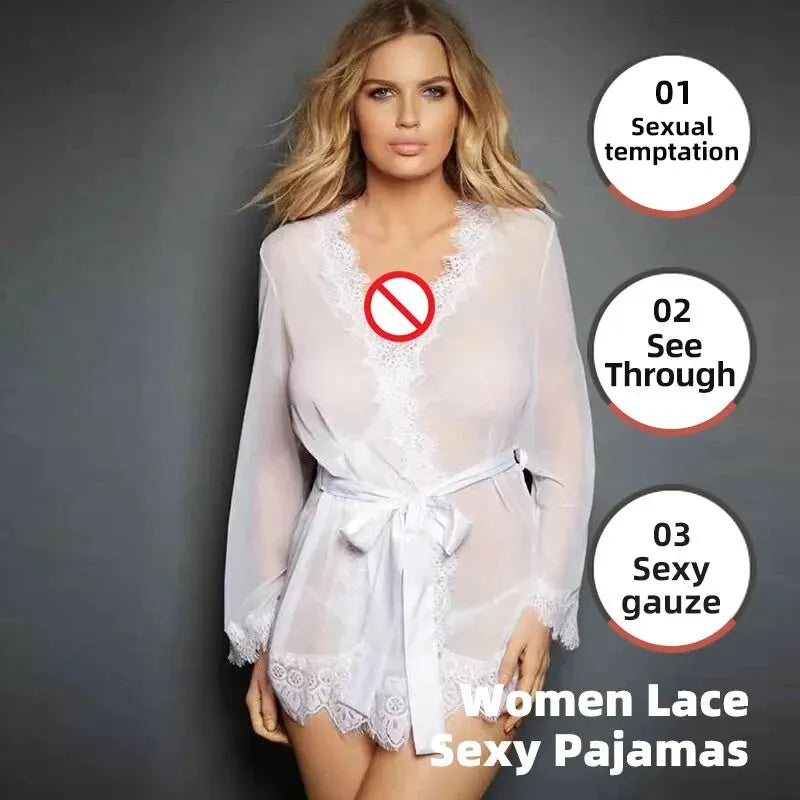 Women Sexy Pajamas Robes Sleepwear Nightwear Underwear