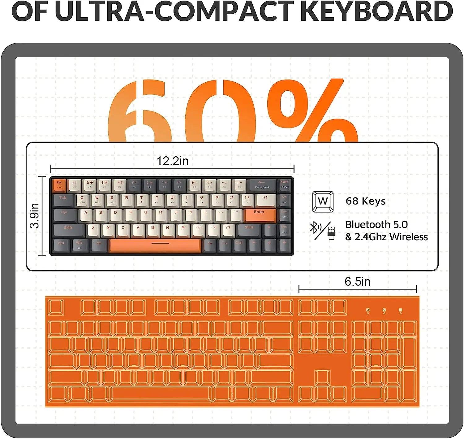 Ziyoulang 60% Wireless Keyboard - On Sale On