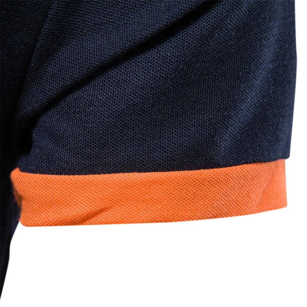 Embroidery Cotton Polo Shirts for Mens Casual Slim Fit