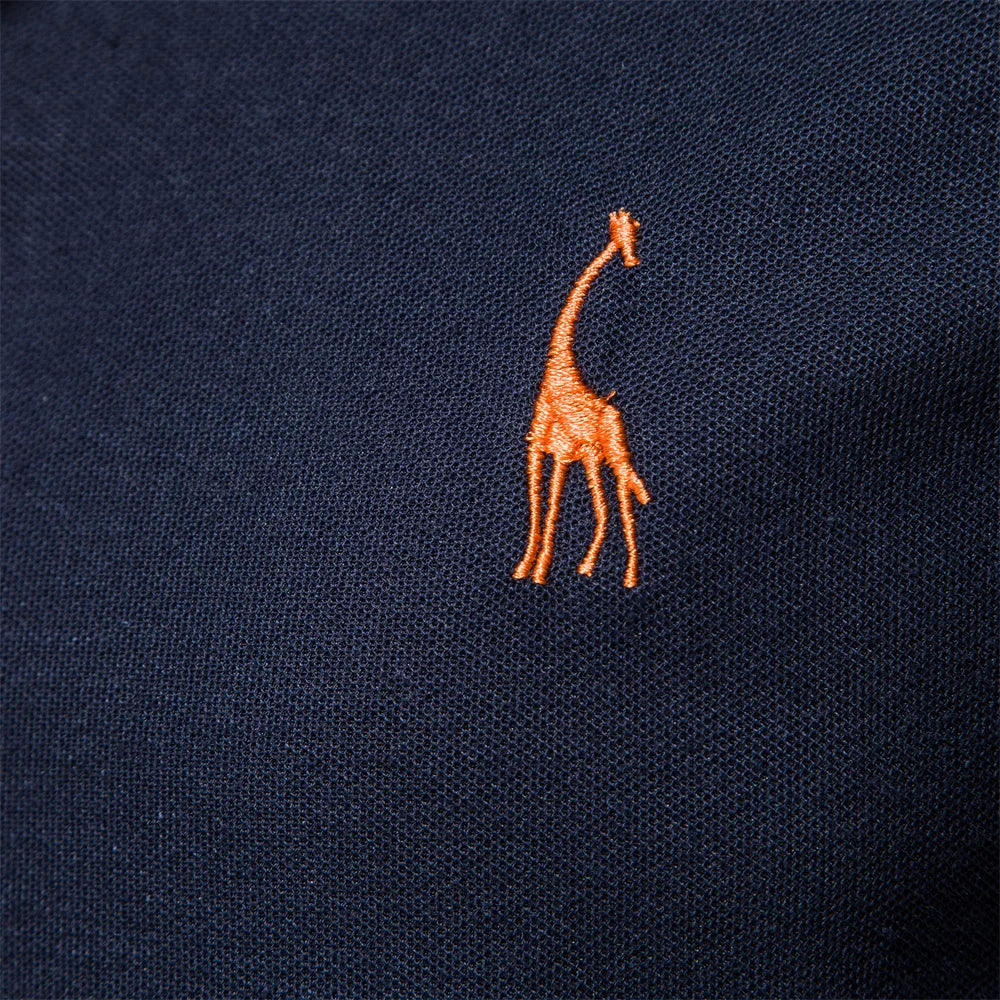 Embroidery Cotton Polo Shirts for Mens Casual Slim Fit