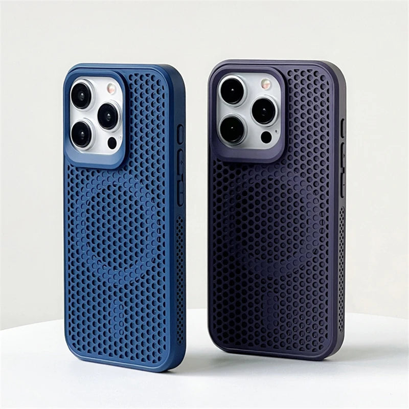 Heat Dissipation Mesh For Magsafe Magnetic Case For iPhone 15 14 13 12
