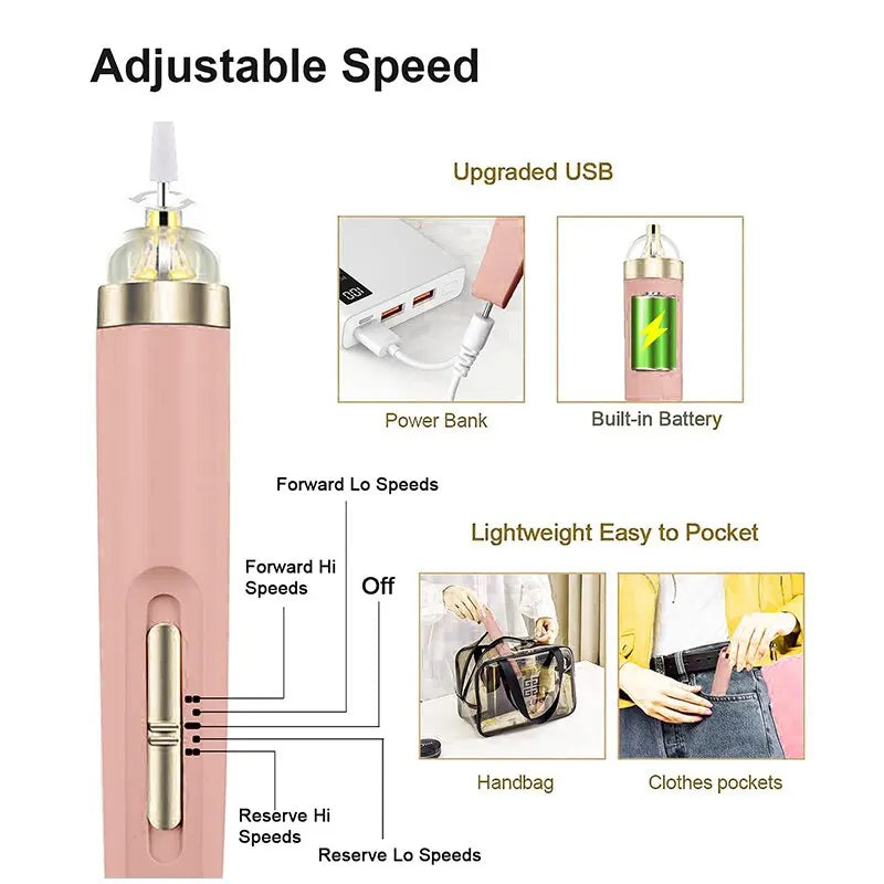 5 in 1 Electric Nail Polish Drill Machine
