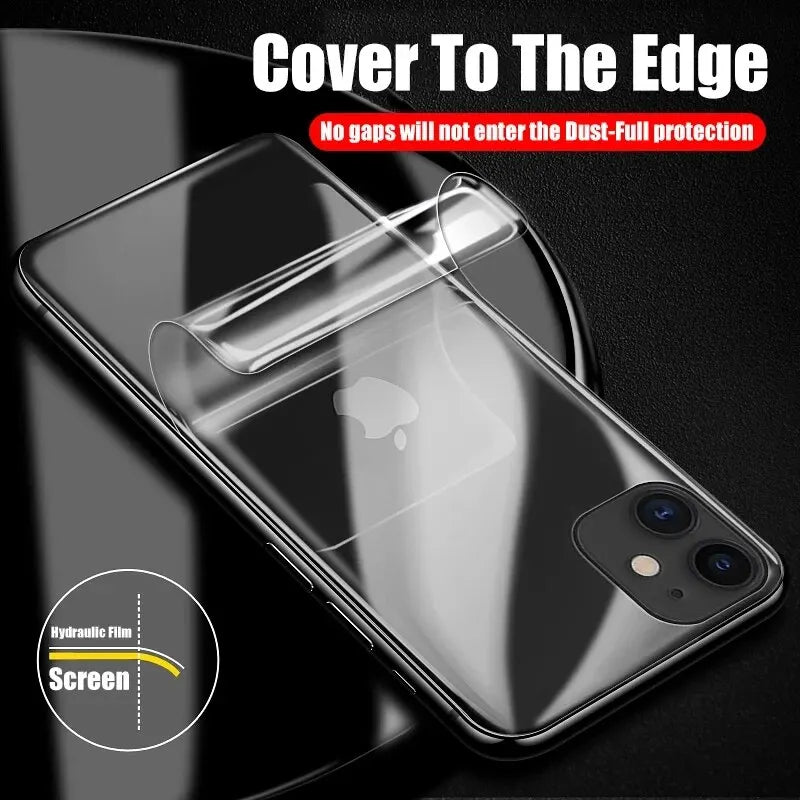 4Pcs Full Cover Hydrogel Back Film Protectors For iPhone