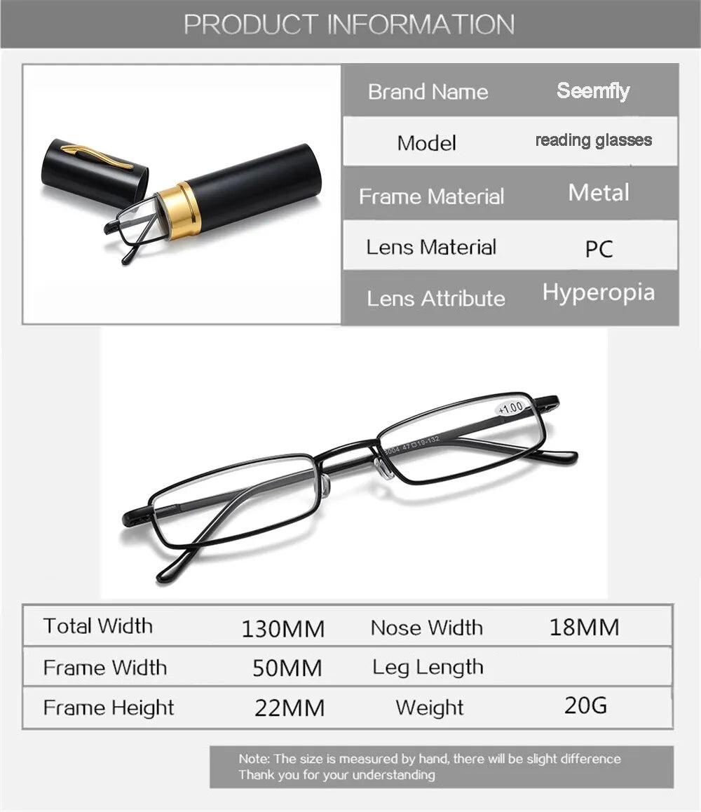 Unisex Reading Glasses Ultra Light Anti Fatigue Presbyopia Eyeglass
