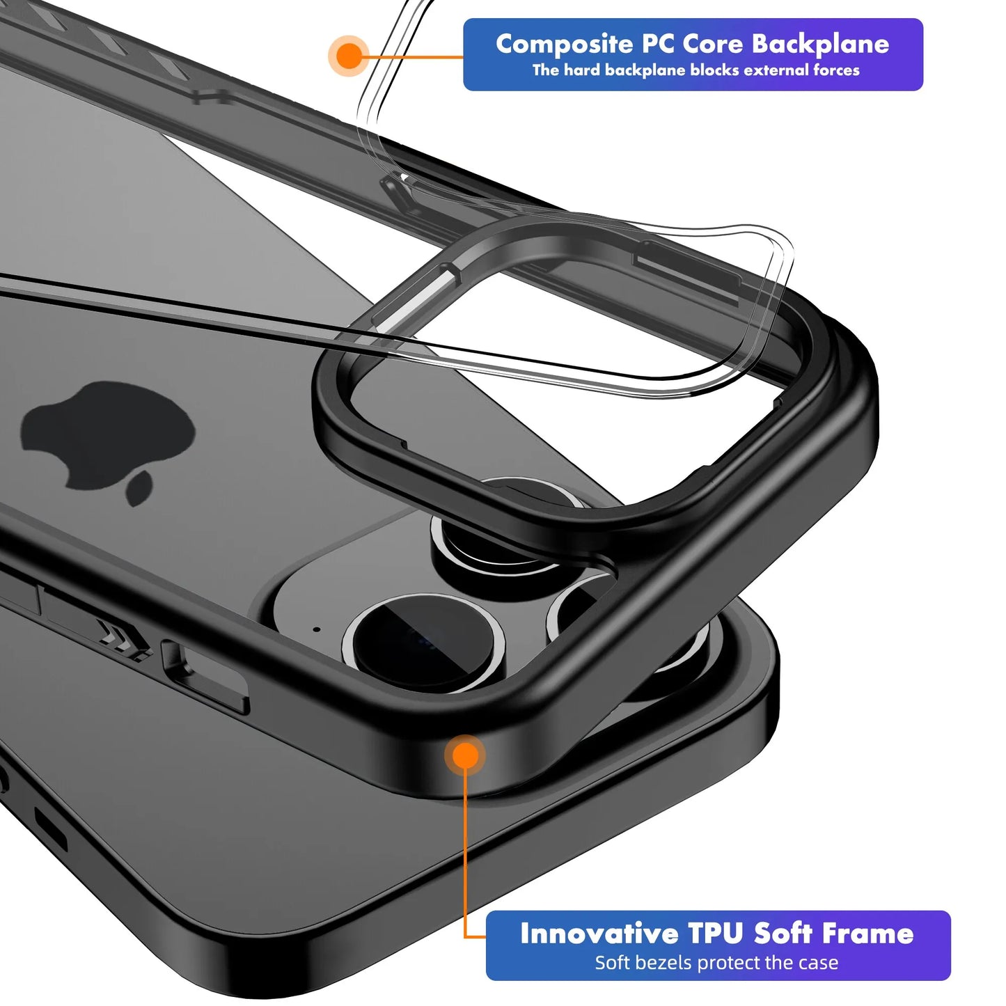 Shockproof Protective Bumper Phone Case For iPhone 14 Pro Plus