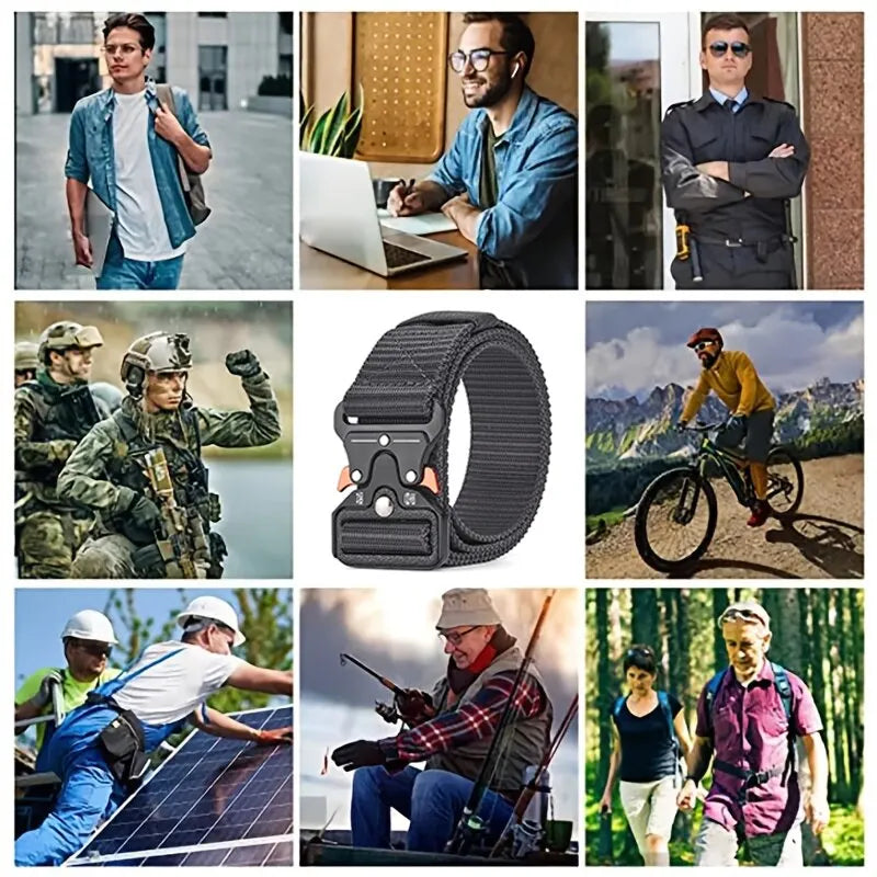 Unisex Belt Army Outdoor Tactical Canvas