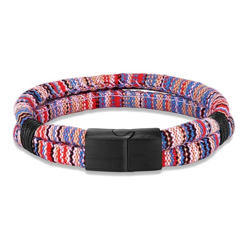 Unisex Handmade Woven Surfer Waterproof Rope Bracelet