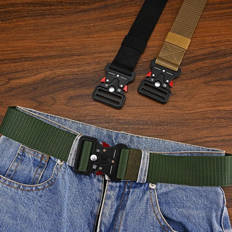 Unisex Belt Army Outdoor Tactical Canvas