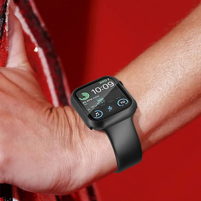 2pcs Cover For Apple Watch Screen Protector Case