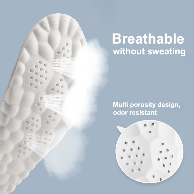 Ultimate Comfort Latex Sport Insoles for Arch Support and Shock Absorption