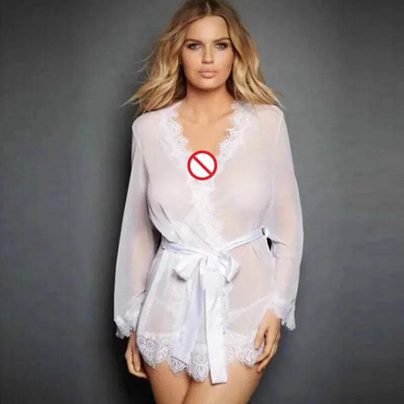 Women Sexy Pajamas Robes Sleepwear Nightwear Underwear