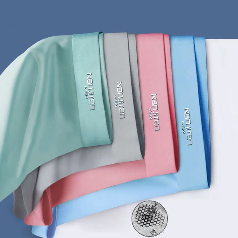 Boxers Ice Silk Man Underwear Boxer Breathable Comfortable