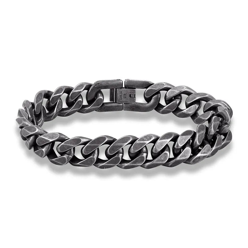 Wide Cuban Link Chain Men Stainless Steel Mens Bracelets