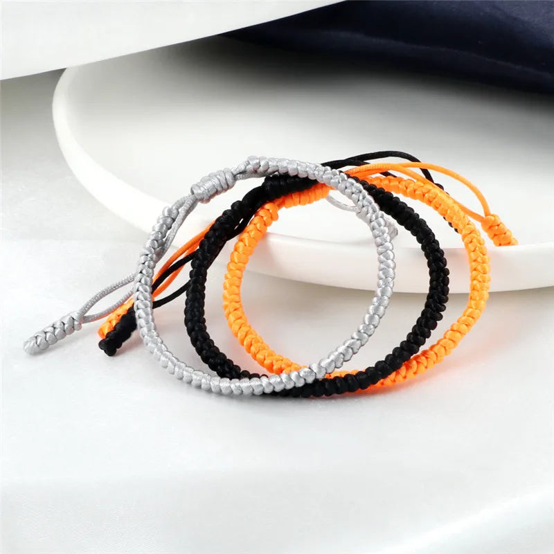 Multicolor Rope Lucky knots Womens Mens Bracelet