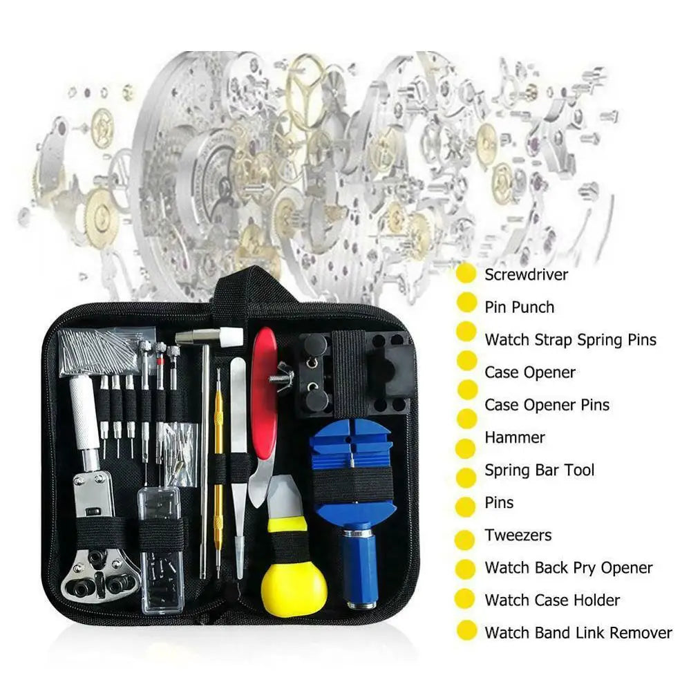 147pcs Watch Link Pin Dissolving Opener Housing Repair Tool Kit Set