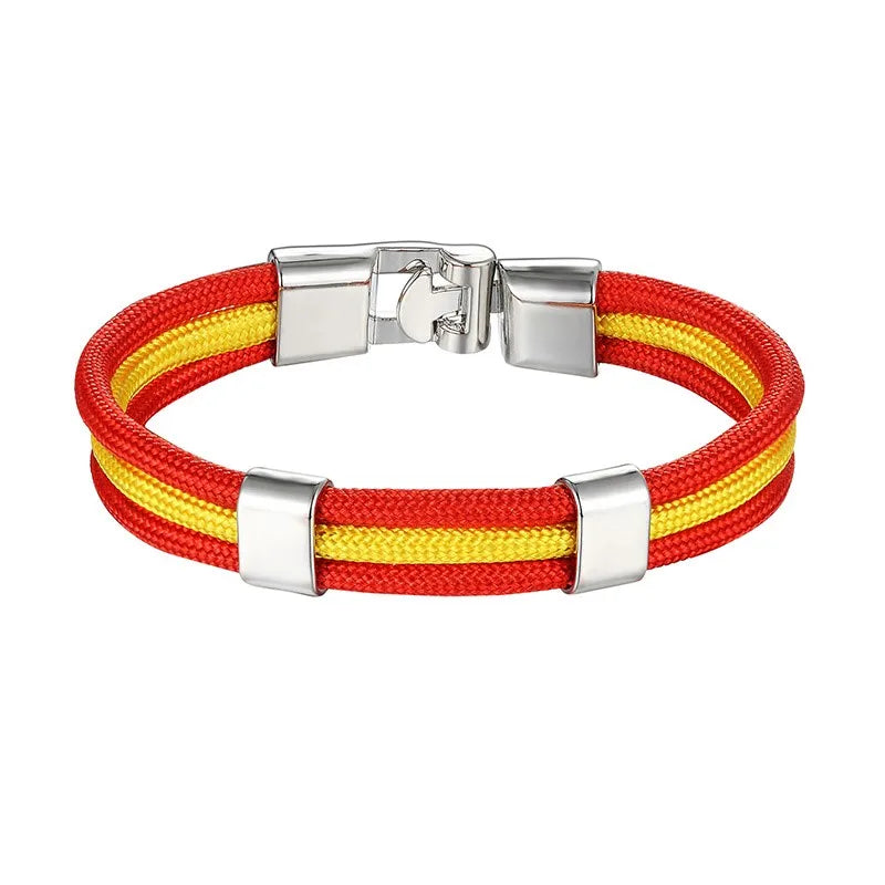 Multilayer Rope Leather Bracelet Magnet Bracelets Survival Bracelets