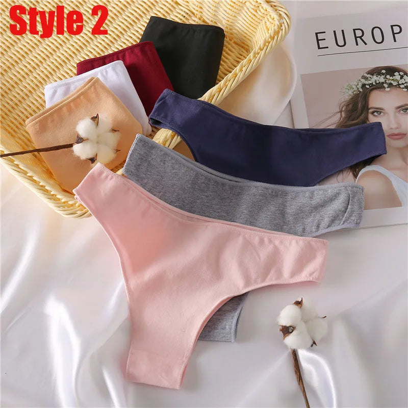 3pcs Cotton Underwear Comfortable Panties Ladies Underpants