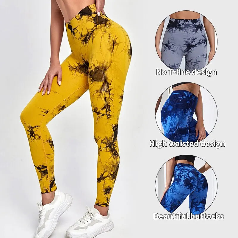 Tie Dye Yoga Sport Womens Leggings