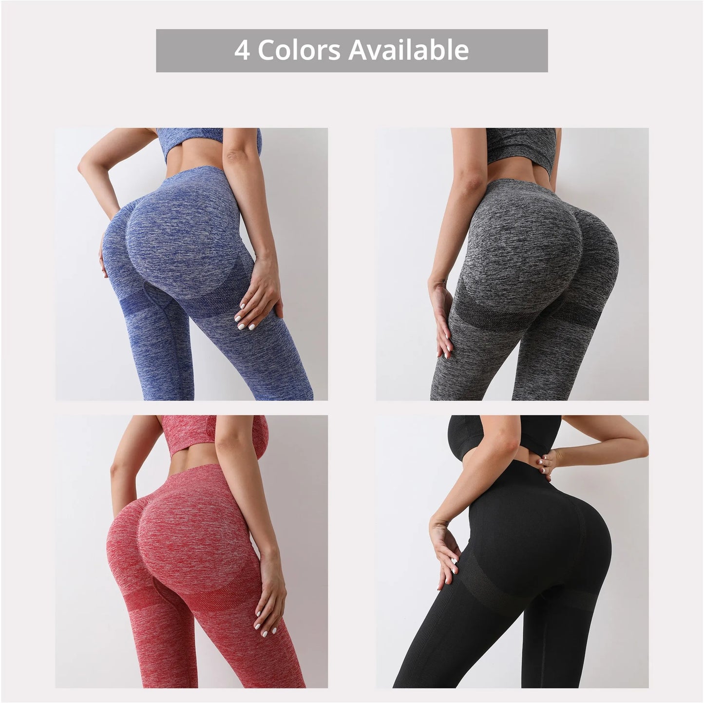 Womens Butt Lifting Yoga Leggings Elastic Workout High Waist