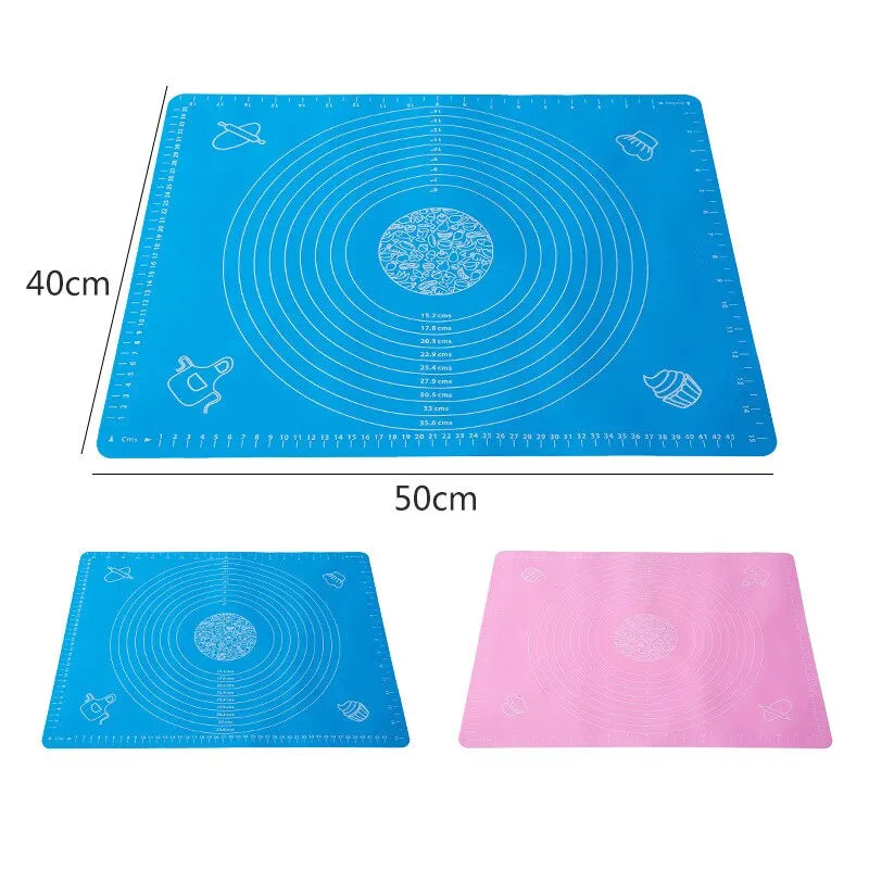 Silicone Baking Mat Pizza Dough Maker Pastry Non Stick Rolling Dough Pads