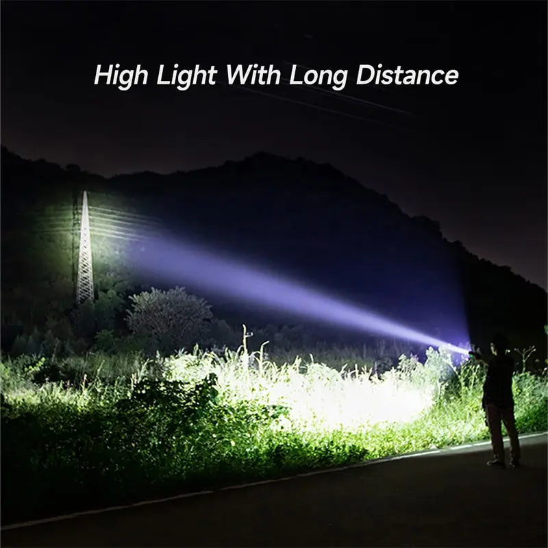 Super Bright LED Flashlight USB Rechargeable