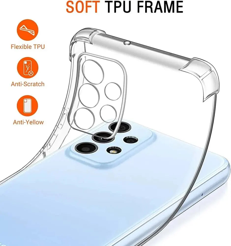 Clear Shockproof Phone Case For Samsung S22 S23 FE S24